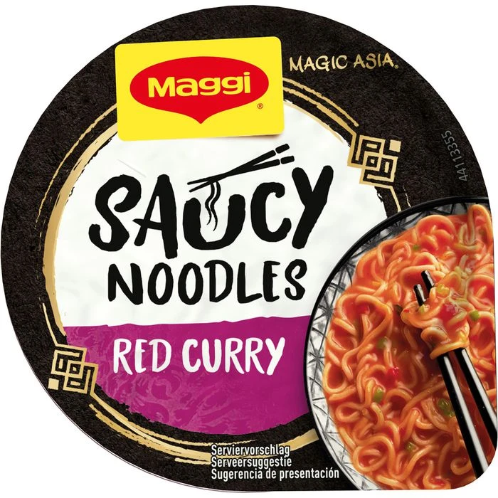 Maggi Fertiggericht Magic Asia Saucy Noodles, Red Curry, Je 75g, 8 Stück 3 Maggi Fertiggericht Magic Asia Saucy Noodles, Red Curry, Je 75g, 8 Stück – Bild 3