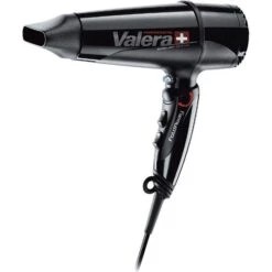 Valera Haartrockner Swiss Light 5400 Fold Away, Ionen-Haartrockner, Klappbar, 2000 Watt, Schwarz
