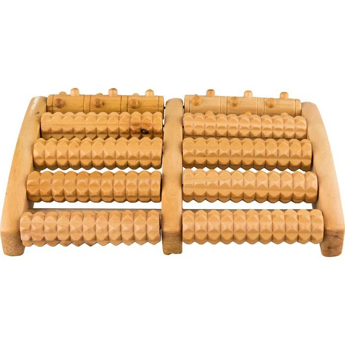 Croll&Denecke Fußmassagegerät Fußroller, 2 X 5 Rollen, Holz 4 Croll&Denecke Fußmassagegerät Fußroller, 2 X 5 Rollen, Holz – Bild 4