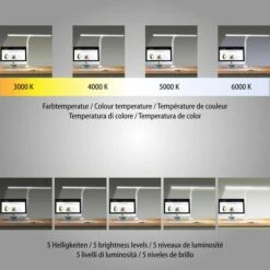 FeinTech Schreibtischlampe LTL00310, Dimmbar, Tischklemme -Angebote HausGlanz Store 75bd1b4340d3857177dbd42c16a557a3b49eff9d schreibtischlampe feintech ltl00310