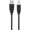 Goobay USB-Kabel 96185 USB 2.0, 1 M, Anschlusskabel, A Stecker / B Stecker, Schwarz