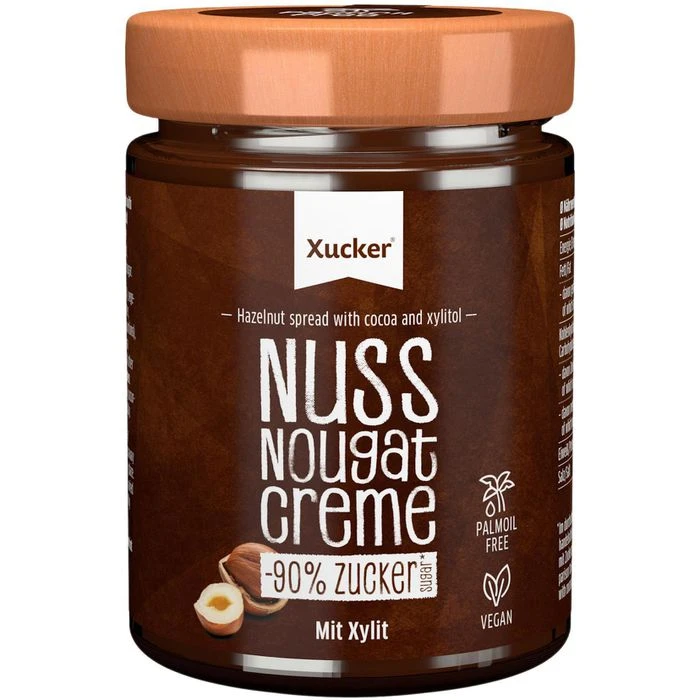 Brotaufstrich Xucker Nuss-Nougat-Creme Mit Xylit Ohne Palmöl, 300g 1 Brotaufstrich Xucker Nuss-Nougat-Creme Mit Xylit Ohne Palmöl, 300g