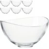 Leonardo Müslischale Loop 043362, 15cm, Glas, Transparent, Set, 6 Stück
