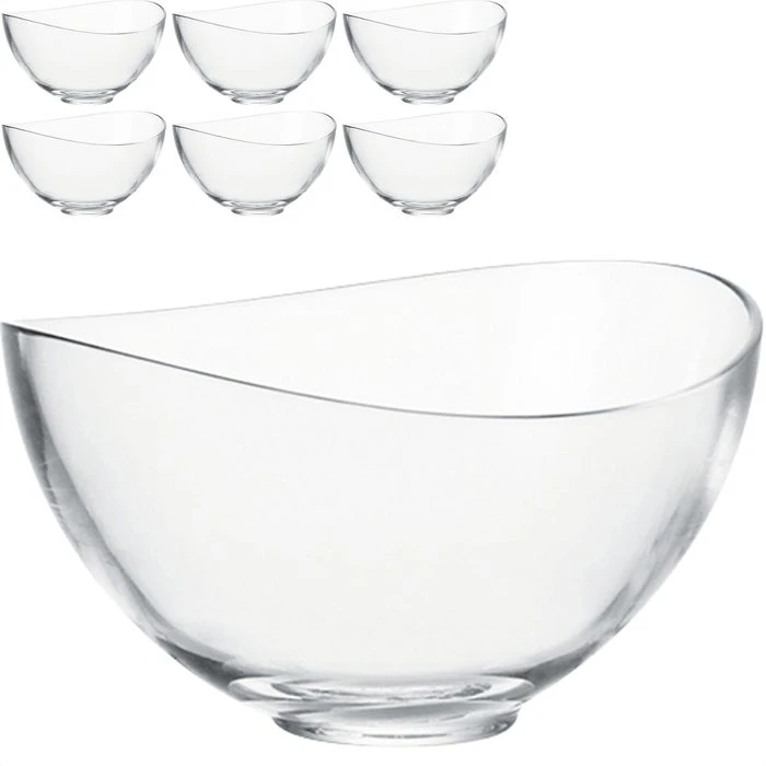 Leonardo Müslischale Loop 043362, 15cm, Glas, Transparent, Set, 6 Stück 1 Leonardo Müslischale Loop 043362, 15cm, Glas, Transparent, Set, 6 Stück