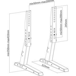MyWall TV-Ständer HP35L, Schwarz, TV-Standfuß, 13-37 Zoll, 2 Stück -Angebote HausGlanz Store 7b1b4cc6a3483070d3928358b9d55cadbff716a1 tv staender mywall hp35l schwarz