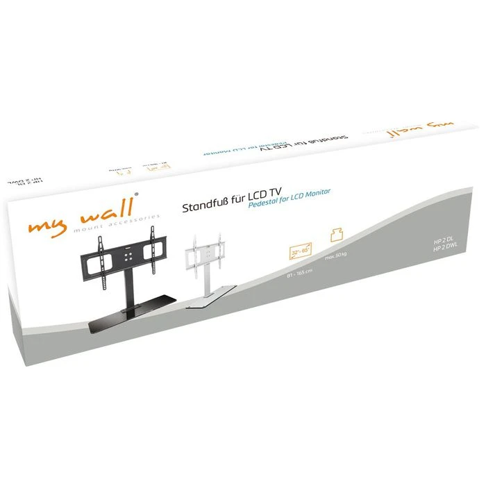 MyWall TV-Ständer HP2DWL, Weiß, TV-Standfuß, Starr, 32-65 Zoll 3 MyWall TV-Ständer HP2DWL, Weiß, TV-Standfuß, Starr, 32-65 Zoll – Bild 3