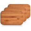 Zeller Schneidebrett 25260 Aus Bambus, 22 X 14 X 0,8 Cm, Braun, Set, 3 Stück