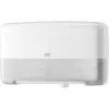 Tork Toilettenpapierspender Elevation, 555500, T2, Kunststoff, Für 2 Mini Jumbo Rollen, Weiß