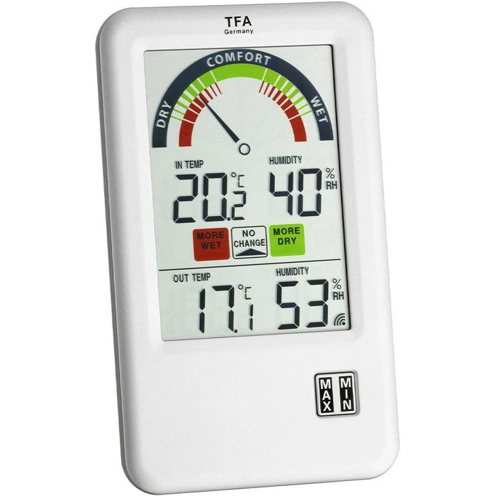 TFA Thermo-Hygrometer 30.3045.IT Bel Air Funk, Digital, Innen/außen 2 TFA Thermo-Hygrometer 30.3045.IT Bel Air Funk, Digital, Innen/außen – Bild 2