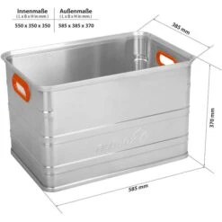 ALUBOX-Alukiste Alubox Lager U80, 80 Liter, 585 X 385 X 370 Mm -Angebote HausGlanz Store 81ec1ac6b15c2be47eb88f05946a95d54cd6e57a alubox alubox alukiste lager u80 80 liter