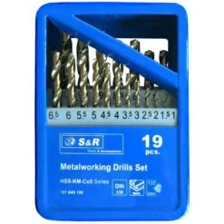 S&R Bohrer KM-Serie, 107849190, 19-teiliges Set, HSS-CO DIN 338, Metallbohrer -Angebote HausGlanz Store 8399984d7826be39f543b47c3b4ef237bba684df bohrer sundr km serie 107849190