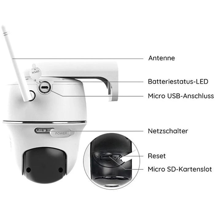 Reolink IP-Kamera PT Plus WLAN Outdoor, 4 MP, Schwenken Neigen, PIR, Akku, Inkl. 64 GB SD 3 Reolink IP-Kamera PT Plus WLAN Outdoor, 4 MP, Schwenken Neigen, PIR, Akku, Inkl. 64 GB SD – Bild 3