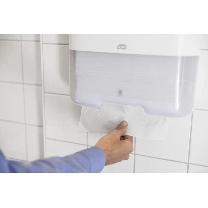 Tork Papierhandtücher Advanced, 290276, H3, Weiß, 2-lagig, Lagen-Falz, 25 X 50 Cm, 1600 Stück 2 Tork Papierhandtücher Advanced, 290276, H3, Weiß, 2-lagig, Lagen-Falz, 25 X 50 Cm, 1600 Stück – Bild 2