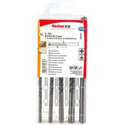 Fischer Bohrer D-SDX, 545507, 5-teiliges Set, 5-12mm, Steinbohrer