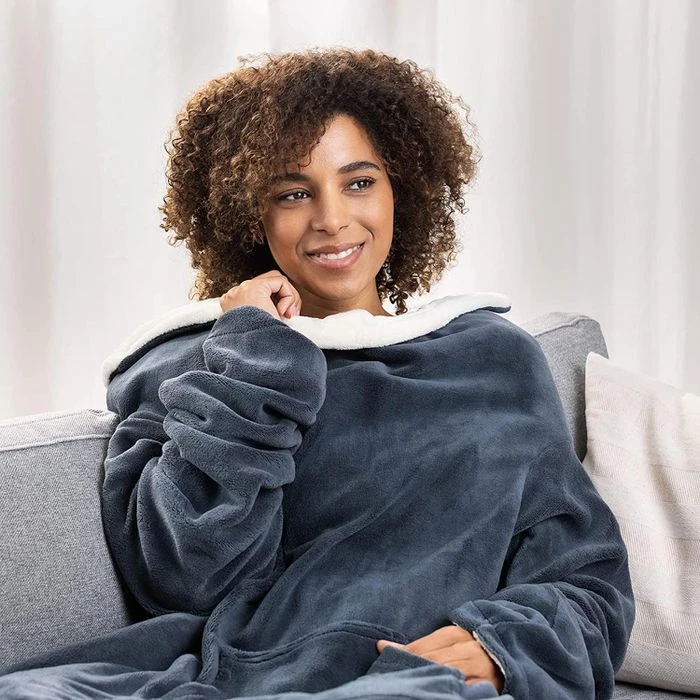 Navaris Heizdecke Snuggy, Mit Ärmeln, Dunkelblau, 9 Temperaturen, Abschaltautomatik, 195 X 125cm 7 Navaris Heizdecke Snuggy, Mit Ärmeln, Dunkelblau, 9 Temperaturen, Abschaltautomatik, 195 X 125cm – Bild 7
