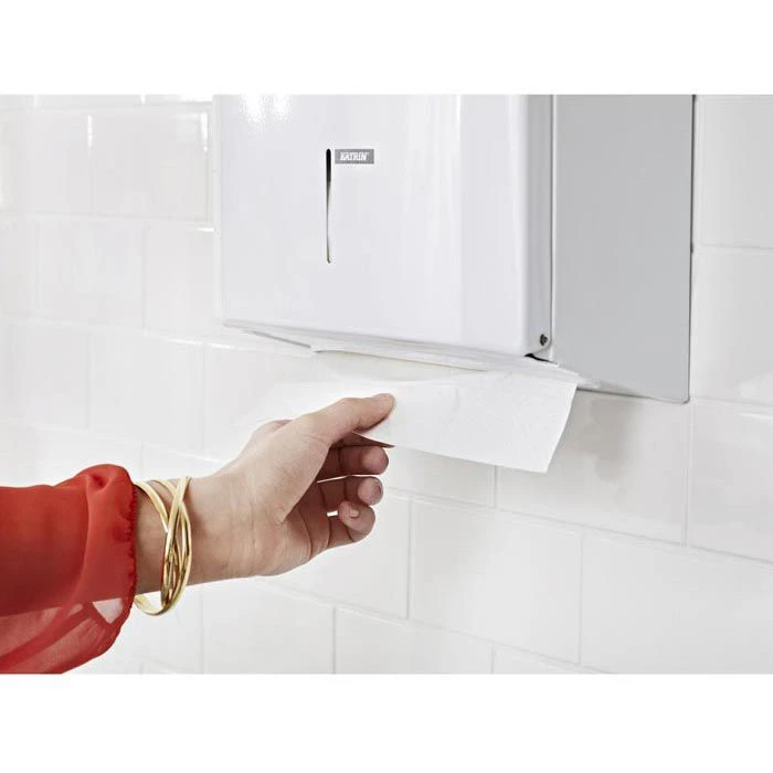 Katrin Papierhandtücher Plus Non Stop M 2 Wide, 2-lagig, Interfold-Falz, 24 X 24 Cm, 2400 Stück 2 Katrin Papierhandtücher Plus Non Stop M 2 Wide, 2-lagig, Interfold-Falz, 24 X 24 Cm, 2400 Stück – Bild 2