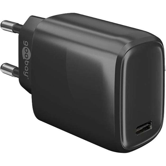 Goobay USB-Ladegerät 53864, 20W, 3A, Schwarz, 1x USB C, 1 Port 1 Goobay USB-Ladegerät 53864, 20W, 3A, Schwarz, 1x USB C, 1 Port