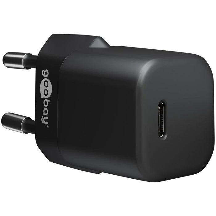 Goobay USB-Ladegerät Nano 59357, 20W, 3A, Schwarz, 1x USB C, 1 Port 1 Goobay USB-Ladegerät Nano 59357, 20W, 3A, Schwarz, 1x USB C, 1 Port