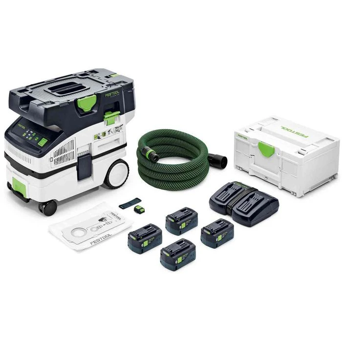 Festool Nass-Trockensauger Absaugmobil Cleantec, CTLC MINI I-Plus, 10 L, 4x18V/5,0Ah, Staubklasse L 1 Festool Nass-Trockensauger Absaugmobil Cleantec, CTLC MINI I-Plus, 10 L, 4x18V/5,0Ah, Staubklasse L