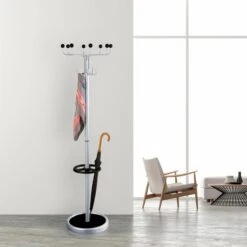 Kerkmann Garderobenständer Rondo, 6082, Mit 16 Haken, Metall, Alusilber / Schwarz -Angebote HausGlanz Store 962e1c7c54143581403388437658544d82eb422c garderobenstaender kerkmann rondo 6082