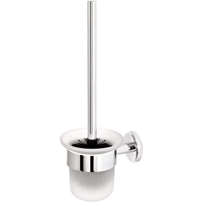 Bremermann WC-Bürste WC-Garnitur Lucente, Weiß, Bürstenhalter Aus Glas, Zur Wandmontage 1 Bremermann WC-Bürste WC-Garnitur Lucente, Weiß, Bürstenhalter Aus Glas, Zur Wandmontage