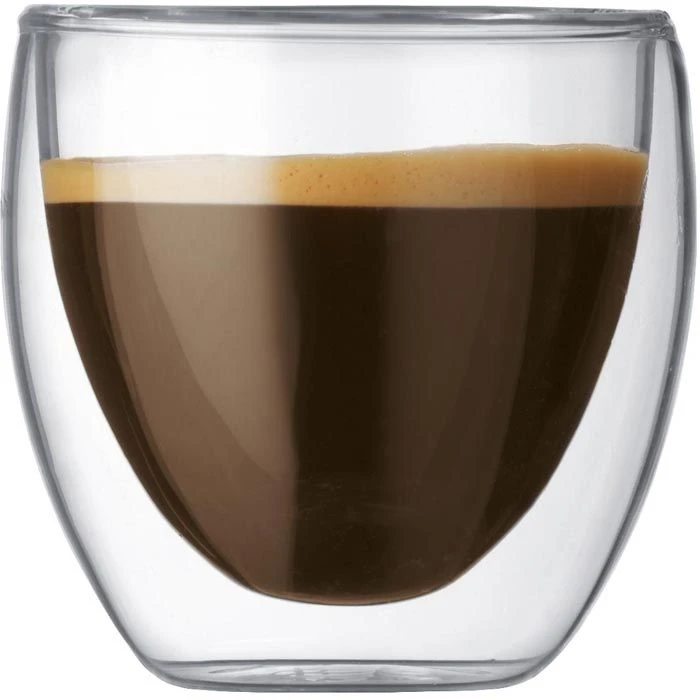 Bodum Kaffeegläser Set K4557-10, Doppelwandig, 80 & 350ml, 4-teilig 2 Bodum Kaffeegläser Set K4557-10, Doppelwandig, 80 & 350ml, 4-teilig – Bild 2