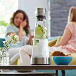 Emsa Karaffe Flow Slim 514233, Mit Kühlstation Und Deckel, 1 Liter -Angebote HausGlanz Store 998a29498774928092e4188bcb237fa0d5255d89 karaffe emsa flow slim 514233