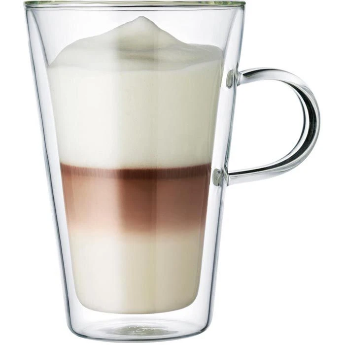 Bodum Kaffeegläser Canteen 10326-10, Doppelwandig, Mit Henkel, 400ml, 2 Stück 2 Bodum Kaffeegläser Canteen 10326-10, Doppelwandig, Mit Henkel, 400ml, 2 Stück – Bild 2