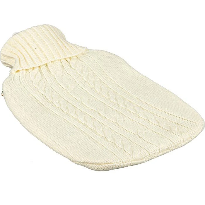 Hugo-Frosch Wärmflasche Klassik Strick Weiß, 1,8 Liter, Weiß, Abnehmbarer Bezug 2 Hugo-Frosch Wärmflasche Klassik Strick Weiß, 1,8 Liter, Weiß, Abnehmbarer Bezug – Bild 2