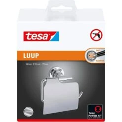 Tesa Toilettenpapierspender Luup Mit Deckel 40288, Ohne Bohren, Metall, Für 1 Kleinrolle, Silber -Angebote HausGlanz Store 9ef72e1882b80e52adce6b9ea8a7fe218b677445 toilettenpapierspender tesa luup mit deckel 40288