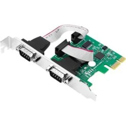 LogiLink PCI-Express-Karte PC0031 PCI Controller, Mit 2x RS232 9-Pin Anschlüssen