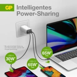 GP USB-Ladegerät Batteries GM3A, 65W, 5A, Weiß, 2x USB C, 1x USB A, 3 Port -Angebote HausGlanz Store a67a00cf83308e0bf524c19210a38ab0542665bc usb ladegeraet gp batteries gm3a 65w 5a