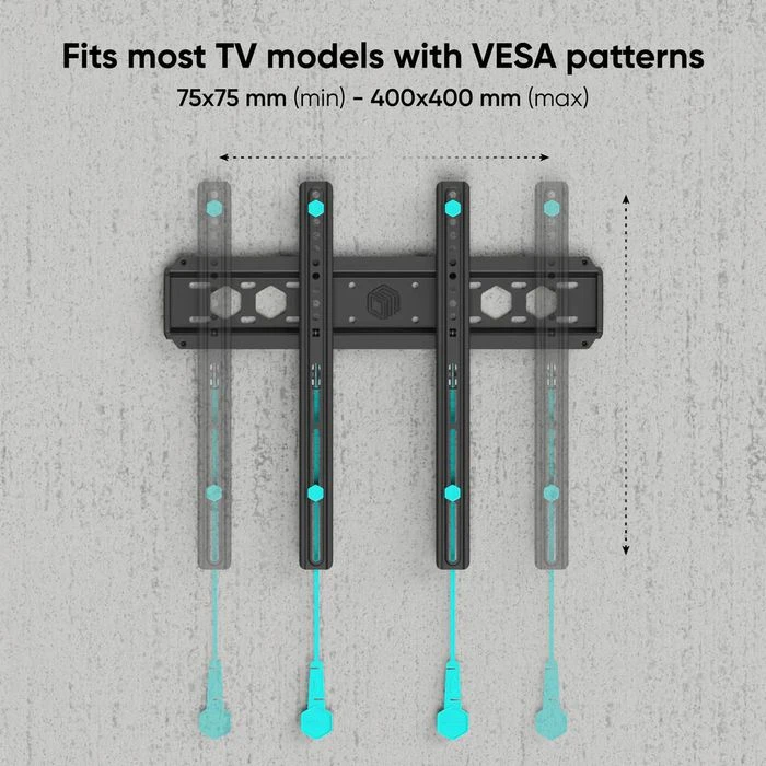 Onkron TV-Wandhalterung FM5-BLK, Schwarz, Starr, 32-55 Zoll 3 Onkron TV-Wandhalterung FM5-BLK, Schwarz, Starr, 32-55 Zoll – Bild 3
