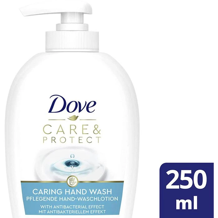 Dove Seife Pflegende Hand-Waschlotion Care&Protect, Flüssigseife, Pumpspender, Antibakteriell, 250ml 7 Dove Seife Pflegende Hand-Waschlotion Care&Protect, Flüssigseife, Pumpspender, Antibakteriell, 250ml – Bild 7