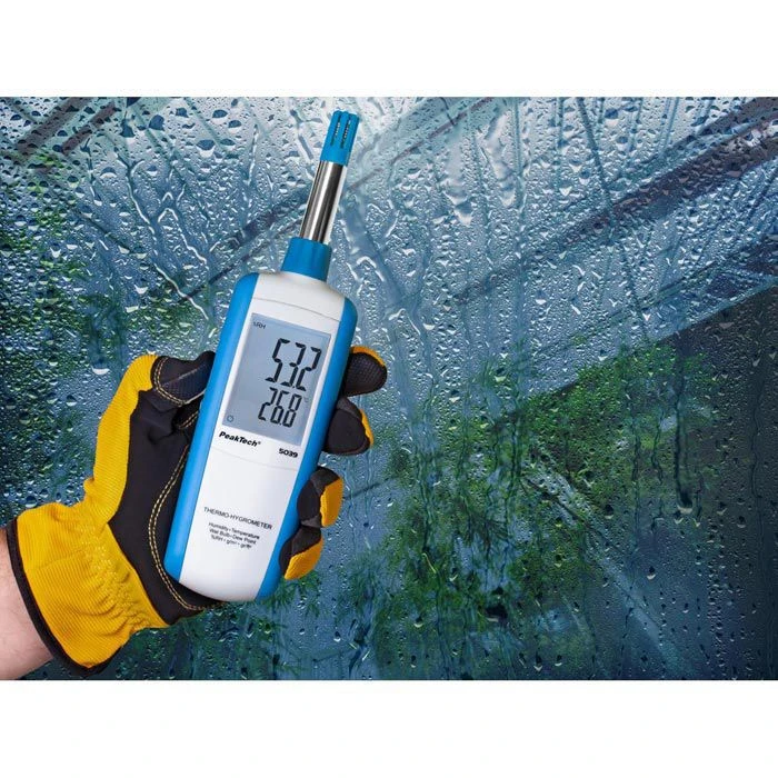 PeakTech Temperaturmessgerät P 5039 Digital, -20 - 100°C, Hygrometer, Taupunkt, Feuchtkugel 4 PeakTech Temperaturmessgerät P 5039 Digital, -20 - 100°C, Hygrometer, Taupunkt, Feuchtkugel – Bild 4