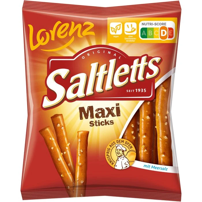Lorenz Salzstangen Saltletts Maxi Sticks, 125g 1 Lorenz Salzstangen Saltletts Maxi Sticks, 125g