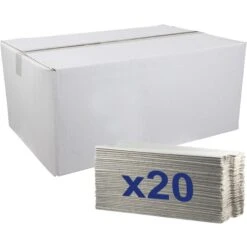 CWS Papierhandtücher Basic 277300, Natur, 1-lagig, Lagen-Falz, 25 X 33 Cm, 3600 Stück