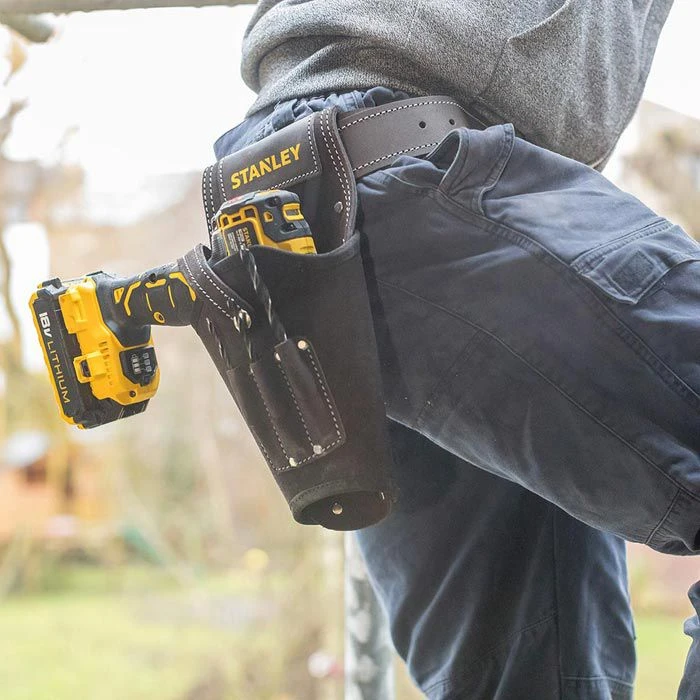 Stanley Werkzeug-Gürteltasche STST1-80118, Leder-Halfter, Für Akkuschrauber 4 Stanley Werkzeug-Gürteltasche STST1-80118, Leder-Halfter, Für Akkuschrauber – Bild 4