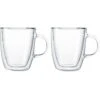 Bodum Kaffeegläser Bistro Tassen 10604-10, Doppelwandig, Mit Henkel, 300ml, 2 Stück