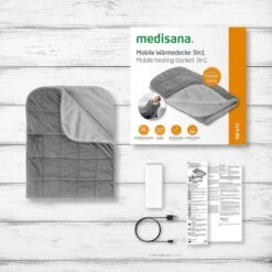 Medisana Heizdecke HB 674 Mobile Wärmedecke 3in1, 162 X 62cm, Abschaltautomatik, Inkl. Powerbank -Angebote HausGlanz Store acb4ae69bd5e61e827d2235f3722f8e87c433c8e heizdecke medisana hb 674 mobile waermedecke 3in1