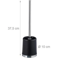 Relaxdays WC-Bürste Rund, Schwarz, Bürstenhalter Aus Kunststoff 7 Relaxdays WC-Bürste Rund, Schwarz, Bürstenhalter Aus Kunststoff -Angebote HausGlanz Store ad479b55032d448796cf78c532f6d3a277703e7c wc buerste relaxdays rund schwarz
