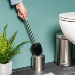 Bremermann WC-Bürste WC-Garnitur, Silber, Bürstenhalter Aus Edelstahl, Inkl. 3 Ersatzköpfe -Angebote HausGlanz Store ad4d8f5740f34423702700da5707e48995478546 wc buerste bremermann wc garnitur silber