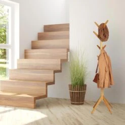 Relaxdays Garderobenständer 10022762, Mit 8 Haken, Bambus, Natur -Angebote HausGlanz Store ad5c7e2191e5396f6fc839e1697fb4dafff77b5f garderobenstaender relaxdays 10022762