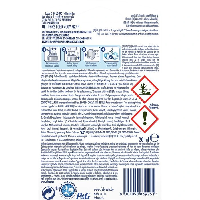 Febreze Raumduft 3Volution, 20ml, Nachfüller, Lenor Aprilfrisch 6 Febreze Raumduft 3Volution, 20ml, Nachfüller, Lenor Aprilfrisch – Bild 6