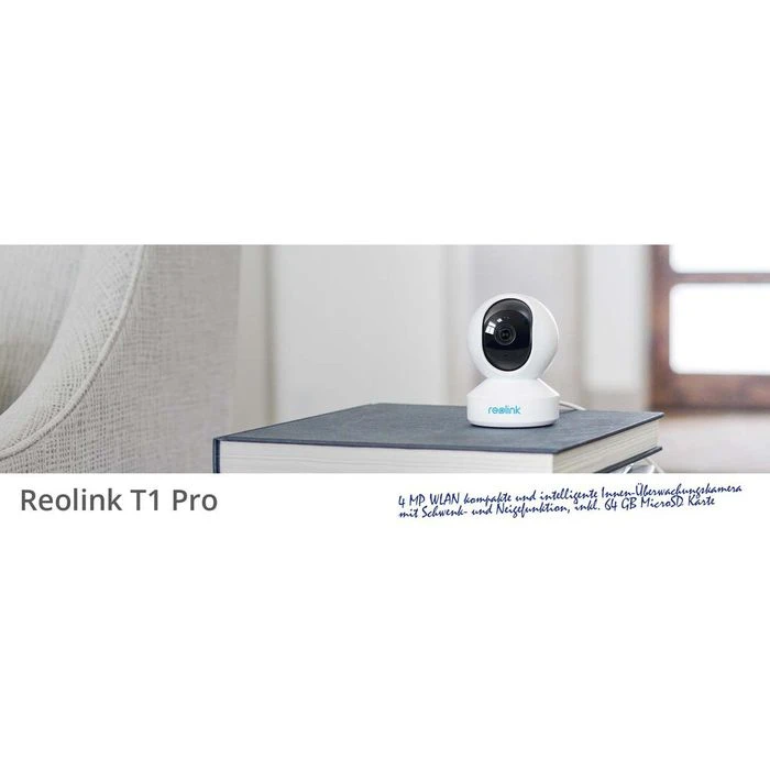 Reolink IP-Kamera T1 Pro WLAN, 4MP, Neigen Schwenken, Sirene, Inkl 64GB MicroSD 7 Reolink IP-Kamera T1 Pro WLAN, 4MP, Neigen Schwenken, Sirene, Inkl 64GB MicroSD – Bild 7