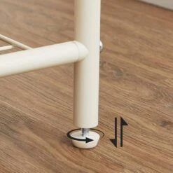 Songmics Garderobenständer HSR07W, Mit Schuhablage, Metall, Weiß -Angebote HausGlanz Store afc0848dc8e1d623c654f7cd8817b543d51b2d1a garderobenstaender songmics hsr07w