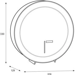 Katrin Toilettenpapierspender Gigant L, 997016, Metall, Für Jumbo Rollen, Weiß -Angebote HausGlanz Store b33dfc1f2011dfb47b2e940e81aca035898bfbc3 toilettenpapierspender katrin gigant l 997016