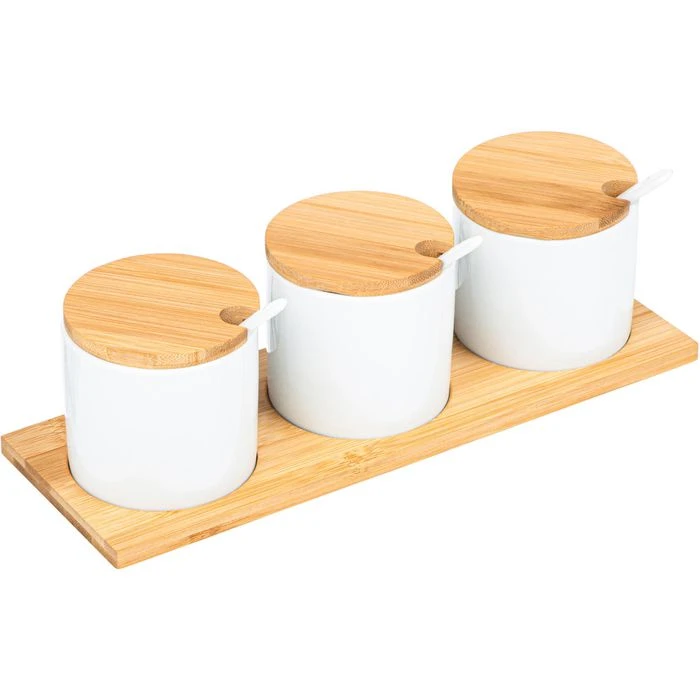 Böttcher-AG Gewürzständer, Mit 3 Gewürzgläsern, Braun 1 Böttcher-AG Gewürzständer, Mit 3 Gewürzgläsern, Braun