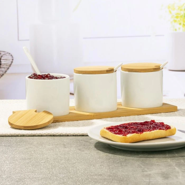 Böttcher-AG Gewürzständer, Mit 3 Gewürzgläsern, Braun 3 Böttcher-AG Gewürzständer, Mit 3 Gewürzgläsern, Braun – Bild 3