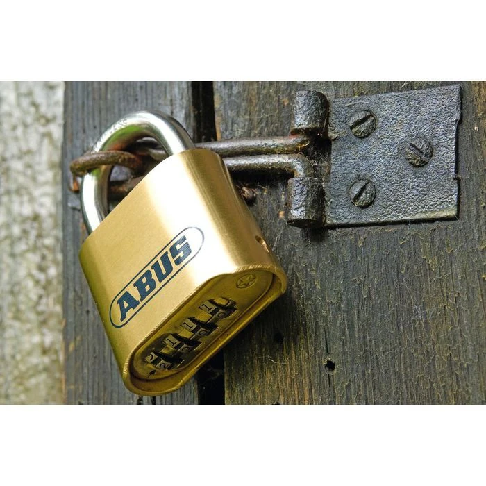 Abus Vorhängeschloss Marine 180IB/50, 52mm, 4-fach Zahlenschloss, Seetauglich, Level 5 Messing 2 Abus Vorhängeschloss Marine 180IB/50, 52mm, 4-fach Zahlenschloss, Seetauglich, Level 5 Messing – Bild 2